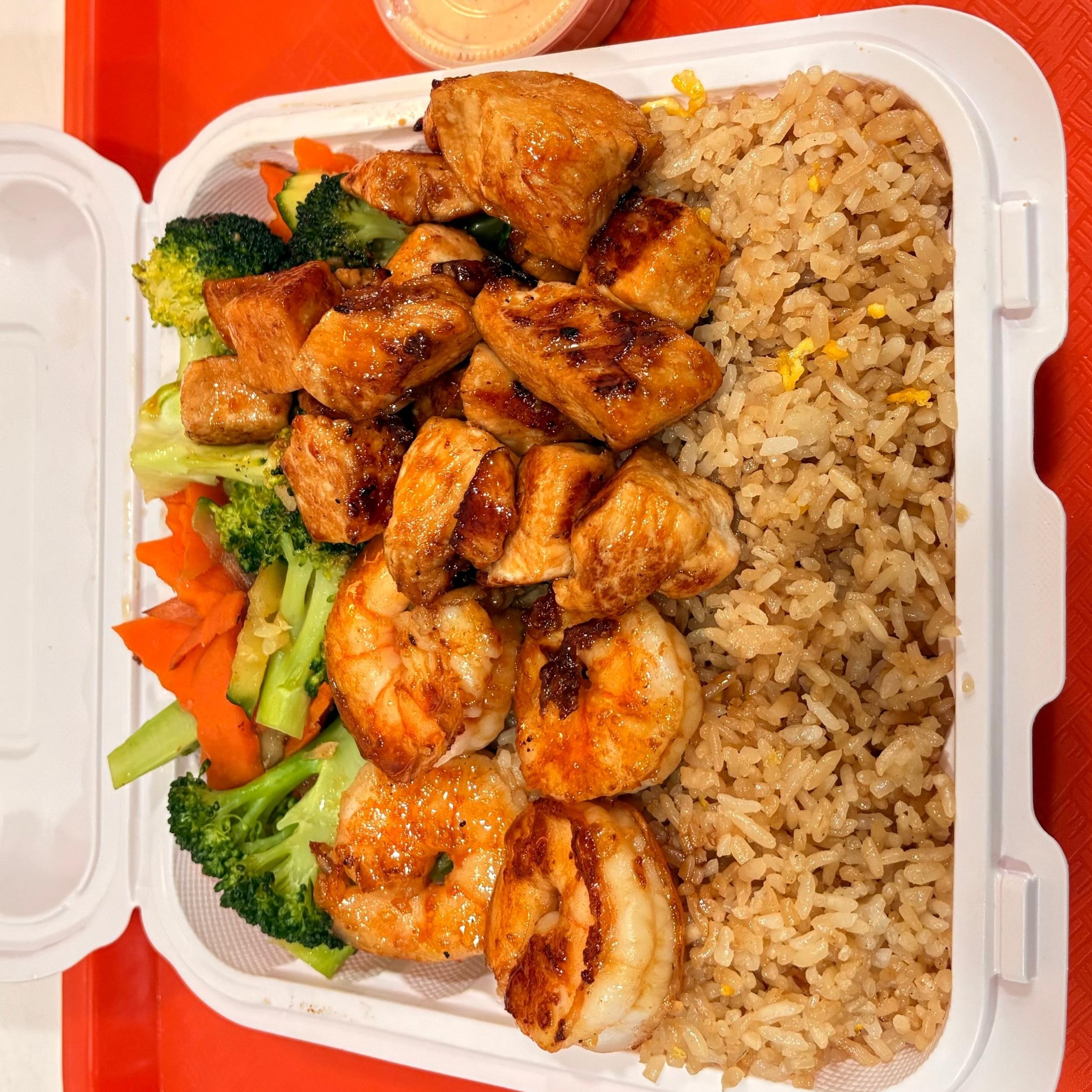 Chicken & Shrimp Hibachi.