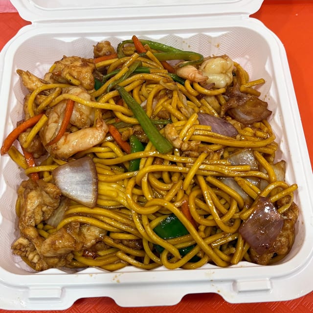 Chicken & Shrimp Noodles.