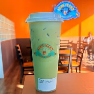 Passion Fruit Matcha Latte