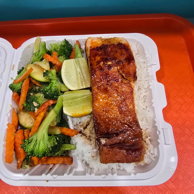 Grilled Salmon.